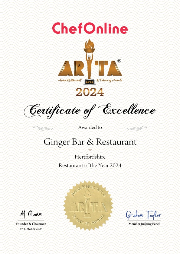 award-certificate-ginger-bar-and-restaurant-hertford.jpeg